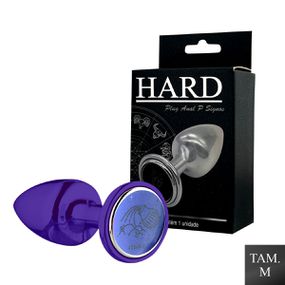 Plug Metálico M Signos Aquário (HA163AQ) - Lilás - Revender Sex Shop com menor preço de BH