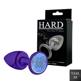 Plug Metálico M Signos Gêmeos (HA163GE) - Lilás - Revender Sex Shop com menor preço de BH