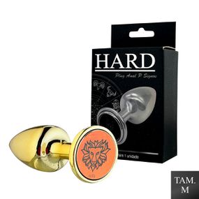 Plug Metálico M Signos Leão (HA163LE) - Dourado - Revender Sex Shop com menor preço de BH