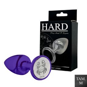 Plug Metálico M Signos Câncer (HA163CA) - Lilás - Revender Sex Shop com menor preço de BH