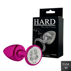 Plug Metálico M Signos Câncer (HA163CA) - Rosa - Revender Sex Shop com menor preço de BH