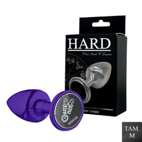 Plug Metálico M Signos Escorpião (HA163ES) - Lilás - Revender Sex Shop com menor preço de BH