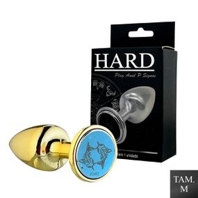 Plug Metálico M Signos Peixes (HA163PX) - Dourado - Revender Sex Shop com menor preço de BH