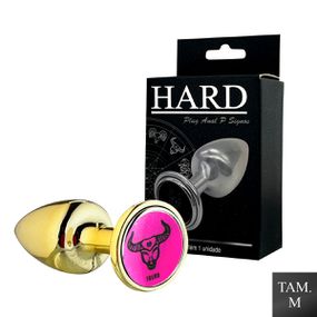 Plug Metálico M Signos Touro (HA163TO) - Dourado - Revender Sex Shop- Sex Shop discreta em BH