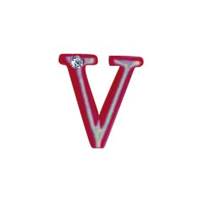 Letras Para Personalização Vermelha (HA180V). - V - Revender Sex Shop com menor preço de BH