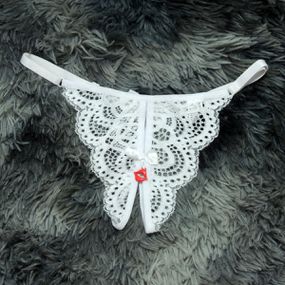 *Calcinha Boquinha (MCA0603) - Branco - Revender Sex Shop com menor preço de BH