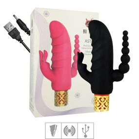 Vibrador Escalonado Asta VP (MV076) - Preto - Revender Sex Shop- Sex Shop discreta em BH