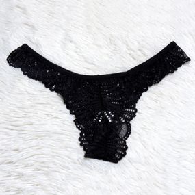 *Calcinha Pérola (RAF35153) - Preto - Revender Sex Shop com menor preço de BH