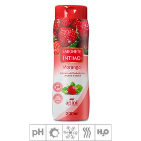 Sabonete Feminino Íntimo Apinil 200ml (ST183) - Morango - Revender Sex Shop- Sex Shop discreta em BH