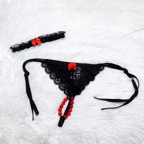 Calcinha Tailandesa Aroma de Morango 50 Tons (TO0012) - Pret - Revender Sex Shop com menor preço de BH