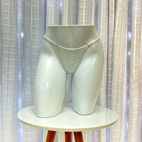 *Calcinha Putinha 50 Tons (ST809-TO029) - Branco - Revender Sex Shop com menor preço de BH