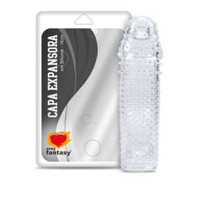 Capa Peniana de 14cm Para 16cm Expansora (SF702-14873) - Tr... - Tabuê Sex shop atacado - Produtos eróticos com preços de fábrica.