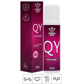 Lubrificante Beijável QY 15ml -(17362) - Morango - Tabuê Sex shop atacado - Produtos eróticos com preços de fábrica.