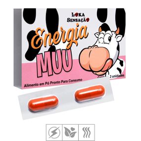 Suplemento Alimentar em Cápsula Energia Muu 2un (17779) - Pa... - Tabuê Sex shop atacado - Produtos eróticos com preços de fábrica.