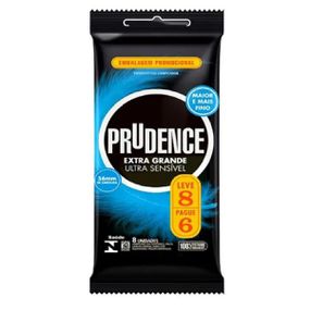 Preservativo Prudence Extra Grande Ultra Sensível Leve 8 pag... - Tabuê Sex shop atacado - Produtos eróticos com preços de fábrica.