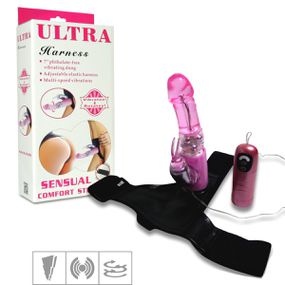 Vibrador Rotativo Com Cinta SI (5204-14745) - Rosa - Tabuê Sex shop atacado - Produtos eróticos com preços de fábrica.