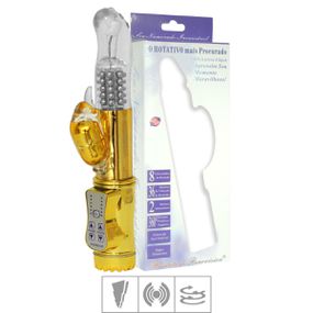 *Vibrador Rotativo 36 Vibrações SI (5275). - Dourado - Tabuê Sex shop atacado - Produtos eróticos com preços de fábrica.