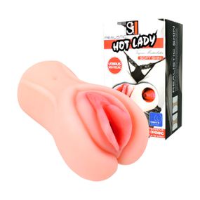 Masturbador Hot Lady SI (6518) - Bege - Tabuê Sex shop atacado - Produtos eróticos com preços de fábrica.