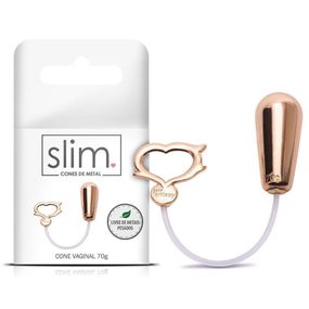 *Cone Para Pompoarismo Slim 70g (MT037-ST654) - Cobre - Tabuê Sex shop atacado - Produtos eróticos com preços de fábrica.