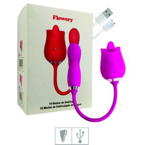 Estimulador Recarregável Formato de Rosa Flowery SI (7867) -... - Tabuê Sex shop atacado - Produtos eróticos com preços de fábrica.