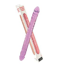 Prótese 33x10cm Ponta Dupla SI (8223) - Roxo - Tabuê Sex shop atacado - Produtos eróticos com preços de fábrica.