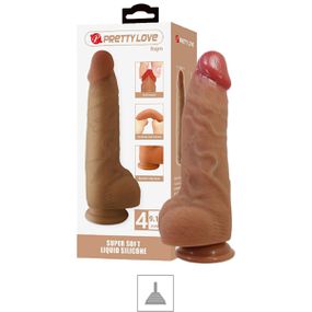 Prótese 17x17cm Com Ventosa Najm SI (9236) - Marrom - Tabuê Sex shop atacado - Produtos eróticos com preços de fábrica.