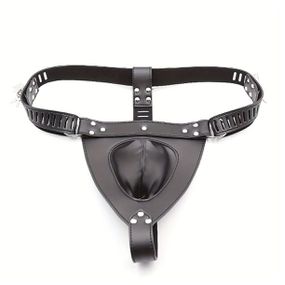Cinto de Castidade Formato de Cueca SI (9644) - Preta - Tabuê Sex shop atacado - Produtos eróticos com preços de fábrica.