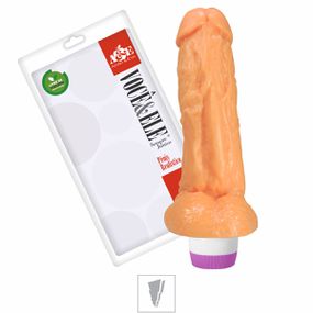 Prótese 15x17cm Com Vibro e Escroto (ADAO19) - Bege - Tabuê Sex shop atacado - Produtos eróticos com preços de fábrica.