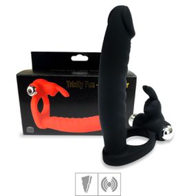 Anel Companheiro Com Vibro Trinity Fun SI (6265) - Preto - Tabuê Sex shop atacado - Produtos eróticos com preços de fábrica.