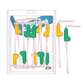 Jogo de Canudo Formato De Pênis Com 10un (BR002BR) - Verde e... - Tabuê Sex shop atacado - Produtos eróticos com preços de fábrica.