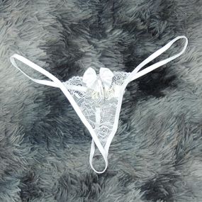 *Calcinha Amor (CF620) - Branco - Tabuê Sex shop atacado - Produtos eróticos com preços de fábrica.