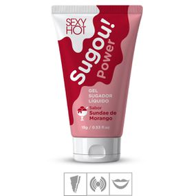 Sugou! Power Sugador Líquido 15g (CO559) - Morango - Tabuê Sex shop atacado - Produtos eróticos com preços de fábrica.