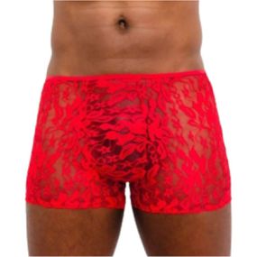 *Cueca Box em Renda (CP6071) - Vermelho - Tabuê Sex shop atacado - Produtos eróticos com preços de fábrica.