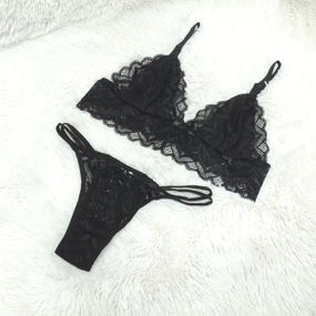 Conjunto Linda (DR4519) - Preto - Tabuê Sex shop atacado - Produtos eróticos com preços de fábrica.