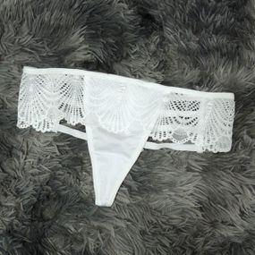 Calcinha Fio Laços (DR871) - Branco - Tabuê Sex shop atacado - Produtos eróticos com preços de fábrica.