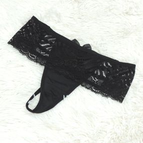 Calcinha Fio Laços (DR871) - Preto - Tabuê Sex shop atacado - Produtos eróticos com preços de fábrica.