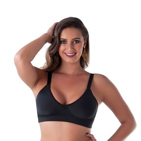 *Soutien Duanip Sem Aro E Sem Bojo (DU633). - Preto - Tabuê Sex shop atacado - Produtos eróticos com preços de fábrica.