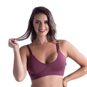 *Soutien Duanip Sem Aro E Sem Bojo (DU633). - Vinho - Tabuê Sex shop atacado - Produtos eróticos com preços de fábrica.