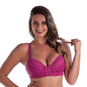 *Soutien Duanip Com Bojo e Fecho Frontal (DU714) - Magenta - Tabuê Sex shop atacado - Produtos eróticos com preços de fábrica.