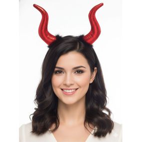 *Tiara Diabinho (FR9261) - Vermelho - Tabuê Sex shop atacado - Produtos eróticos com preços de fábrica.
