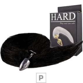 Plug de Metal Onix Com Cauda Hard (HA116P) - Preto - Tabuê Sex shop atacado - Produtos eróticos com preços de fábrica.