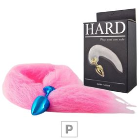 Plug de Metal Azul Com Cauda Hard (HA116A) - Rosa - Tabuê Sex shop atacado - Produtos eróticos com preços de fábrica.