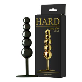 Plug de Metal Ball (HA124) - Preto - Tabuê Sex shop atacado - Produtos eróticos com preços de fábrica.