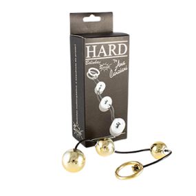 Bolinha Tailandesas Boom Hard (HA149) - Dourado - Tabuê Sex shop atacado - Produtos eróticos com preços de fábrica.