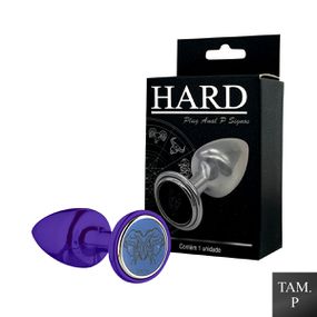 Plug de Metal P Signos Gêmeos (HA162GE) - Lilás - Tabuê Sex shop atacado - Produtos eróticos com preços de fábrica.