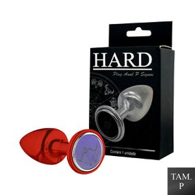 Plug de Metal P Signos Sagitário (HA162SA) - Vermelho - Tabuê Sex shop atacado - Produtos eróticos com preços de fábrica.