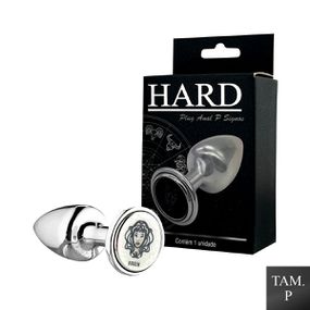 Plug de Metal P Signos Virgem (HA162VI) - Cromado - Tabuê Sex shop atacado - Produtos eróticos com preços de fábrica.