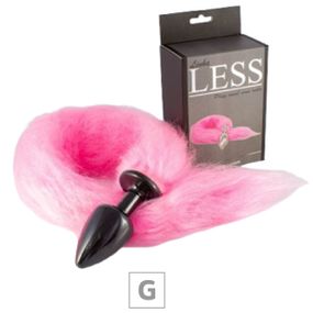 Plug de Plástico G Less Preto Com Cauda (HA170P) - Rosa - Tabuê Sex shop atacado - Produtos eróticos com preços de fábrica.