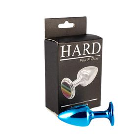 Plug Metálico P Pride Hard (HA174). - Azul - Tabuê Sex shop atacado - Produtos eróticos com preços de fábrica.