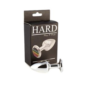 Plug Metálico P Pride Hard (HA174) - Cromado - Tabuê Sex shop atacado - Produtos eróticos com preços de fábrica.